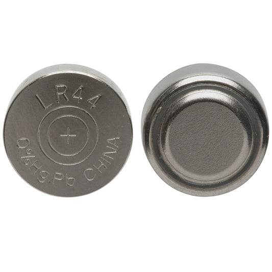 Doc Johnson LR44 alkaline batteries, compact and powerful for energizing vibrating toys.