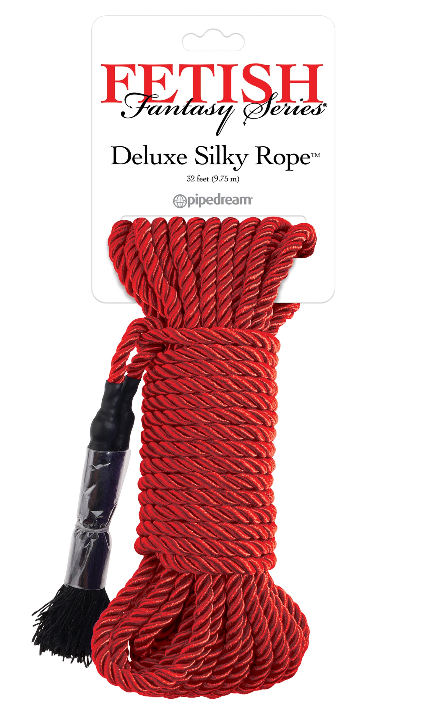 Fetish Fantasy Series Deluxe Silky Rope - Black, Red, Purple
