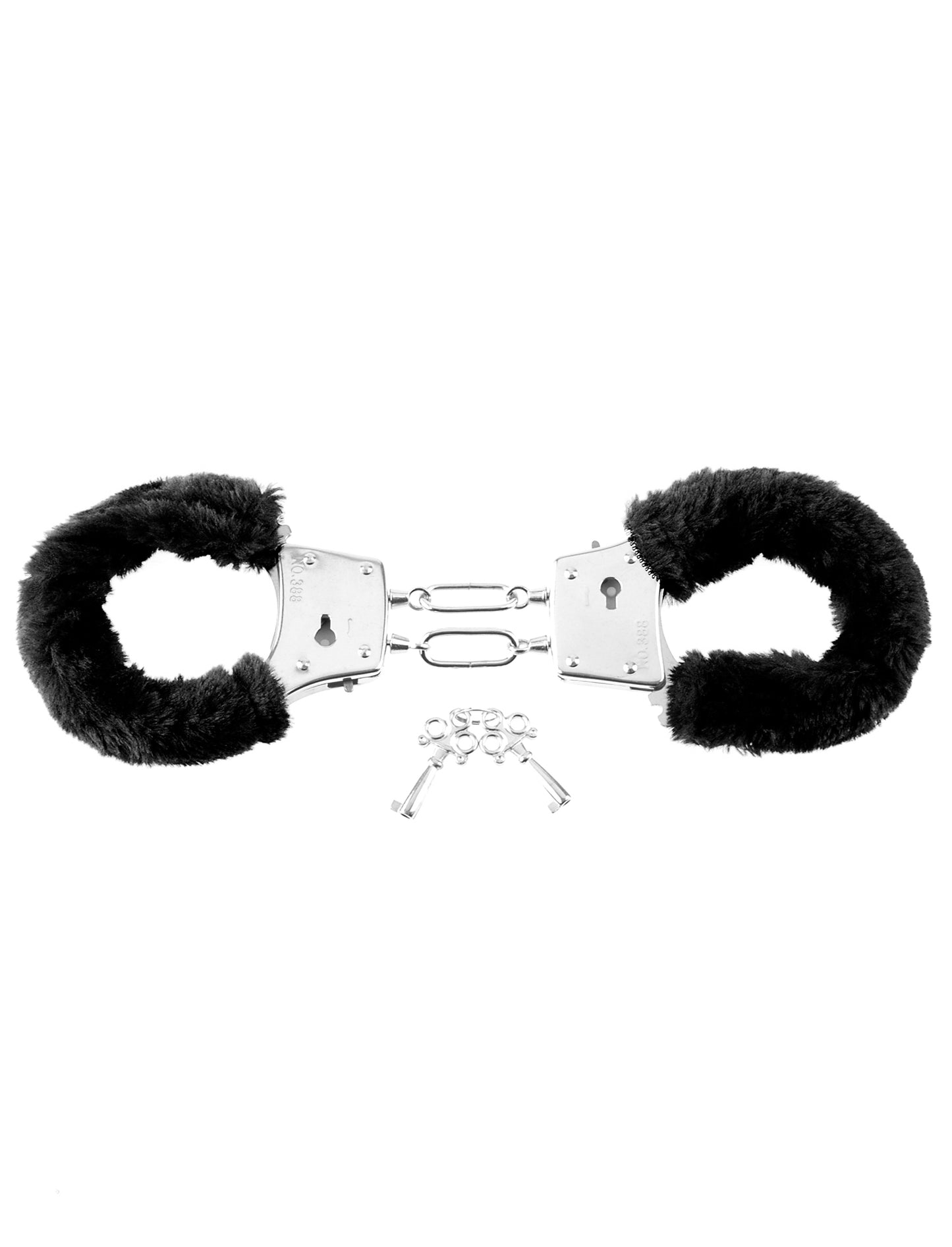 Fetish Fantasy Series Beginner's Furry Cuffs - Black & Red