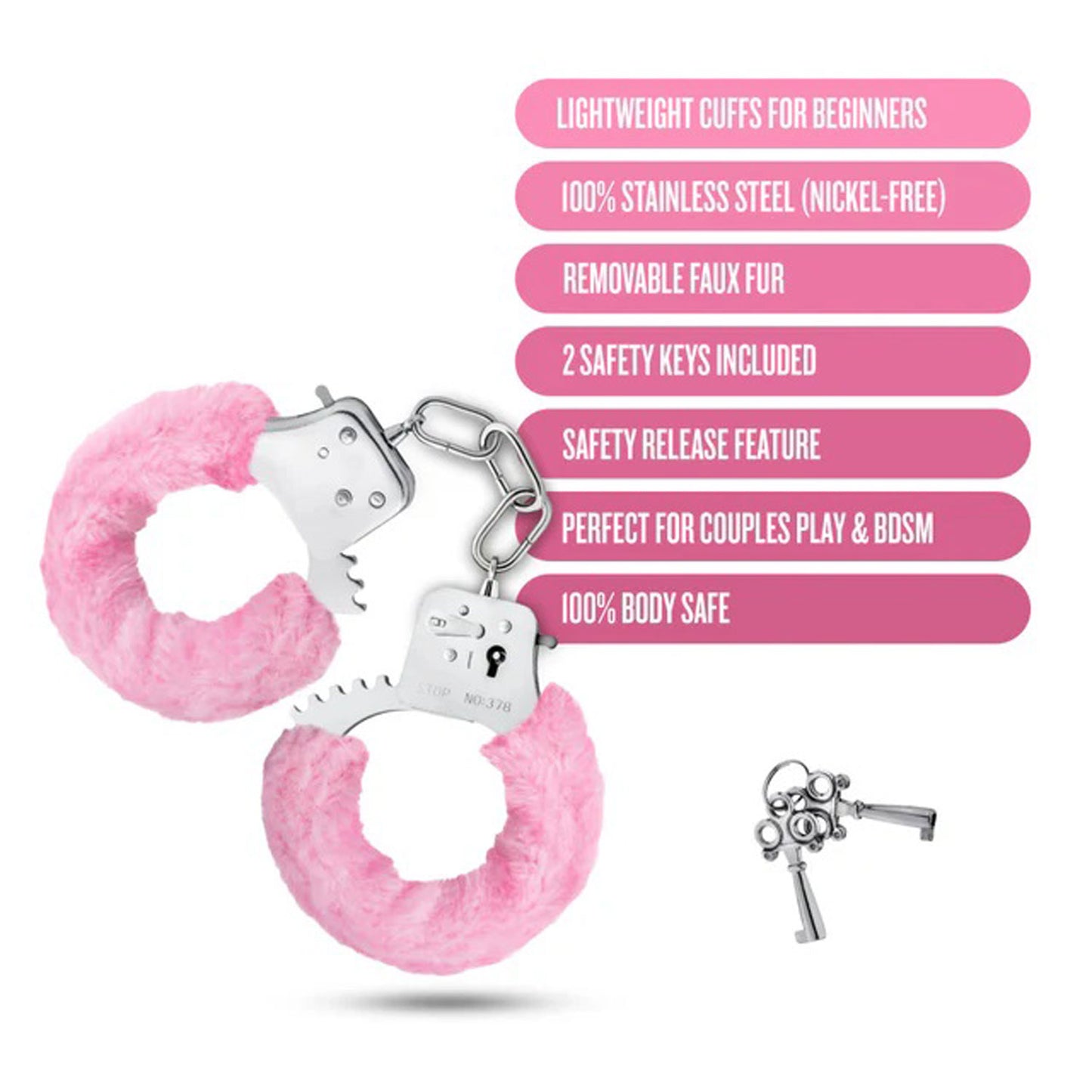 Temptasia Beginner Cuffs in Leopard, Black, Pink