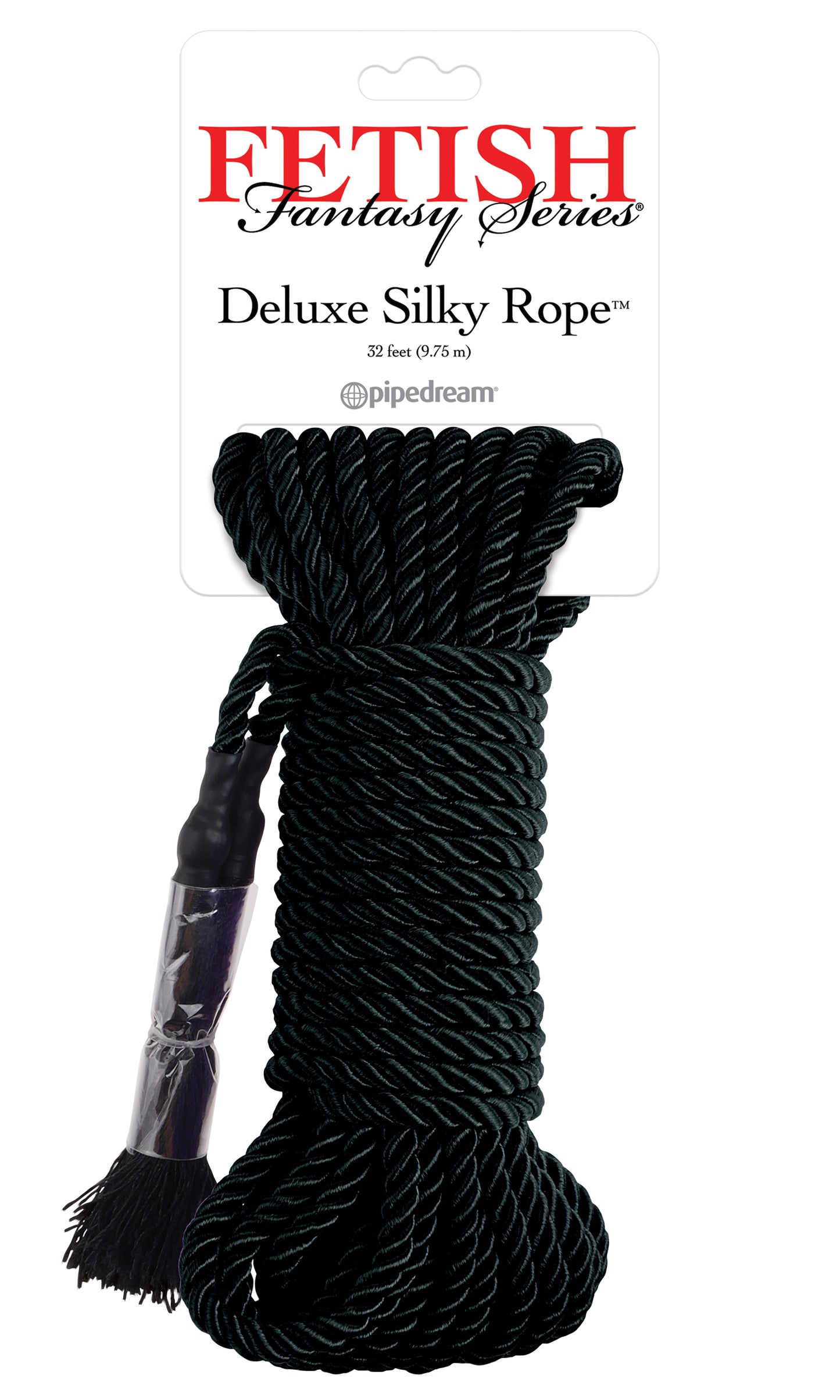 Fetish Fantasy Series Deluxe Silky Rope - Black, Red, Purple