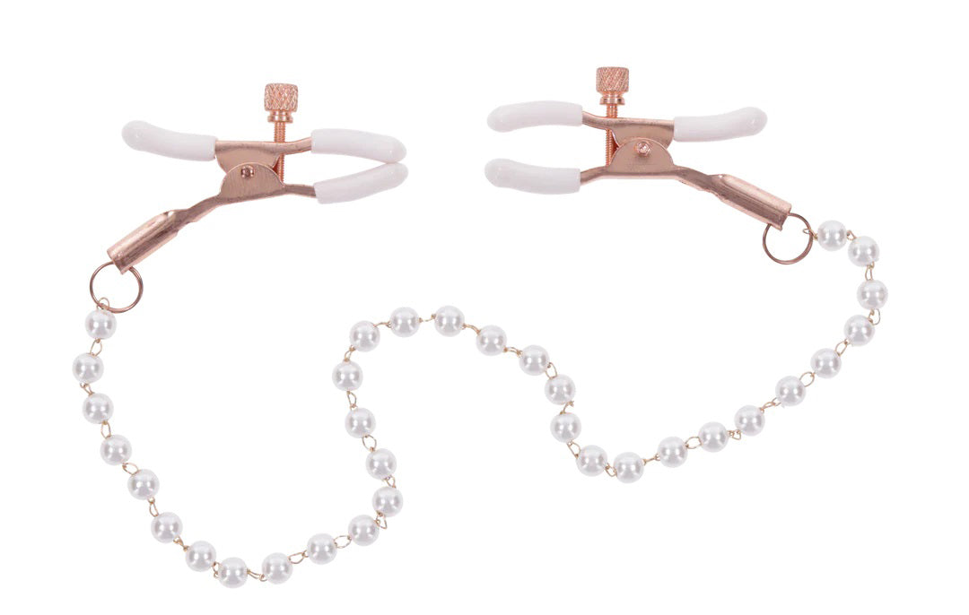 Peaches N Creame Pearl Nipple Clamps - Pink