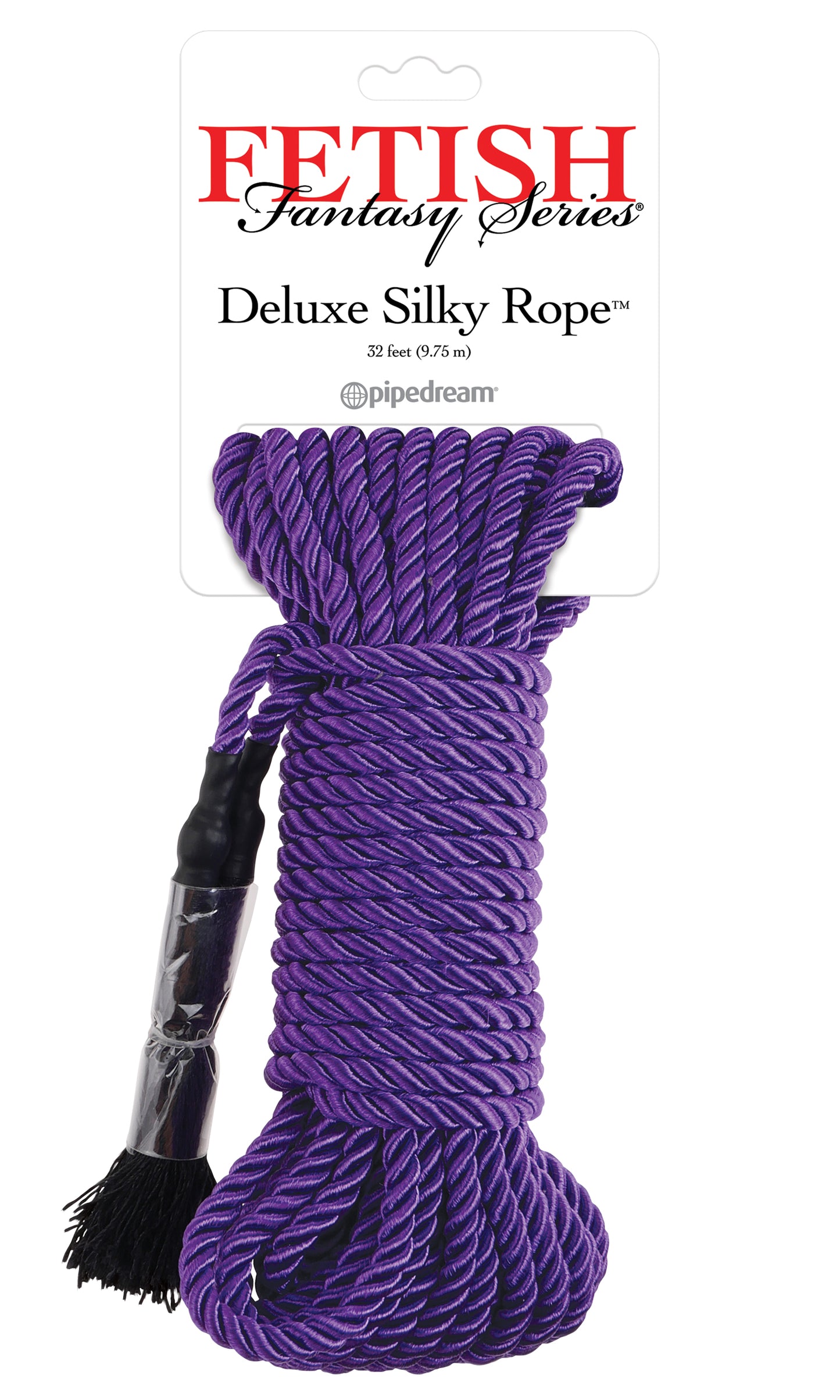 Fetish Fantasy Series Deluxe Silky Rope - Black, Red, Purple